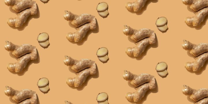 a pattern of ginger root